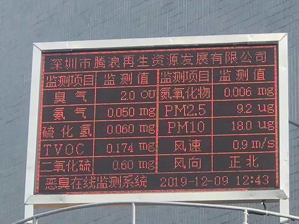 惡臭在線監測系統案例
