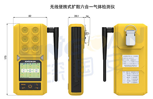 便携五合一四氢噻吩气体检测仪