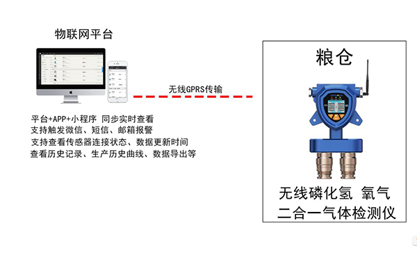 粮仓行业氧气,磷化氢气体检测解决方案