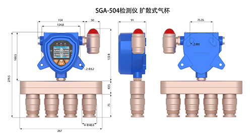 抱箍式多合一tvoc气体探测器