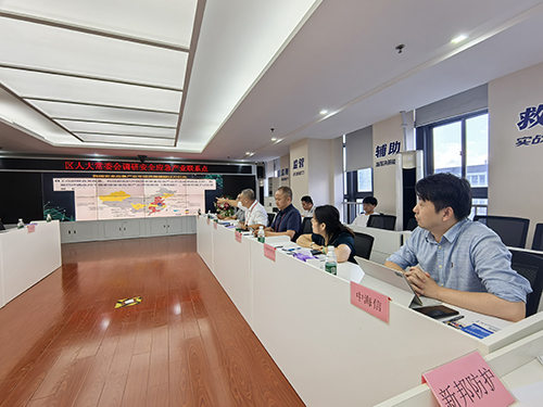 区人大常委会调研安全应急产业活动