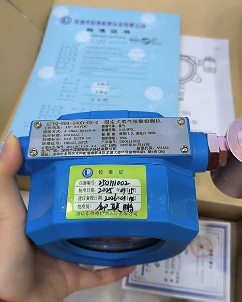 氧气检测仪校准报告