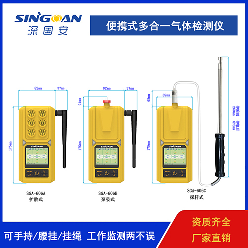 手持腰挂式多合一有毒气味检测仪
