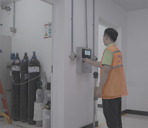 四合一气体检测仪安装现场图