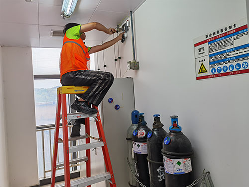 四合一气体检测仪安装现场图