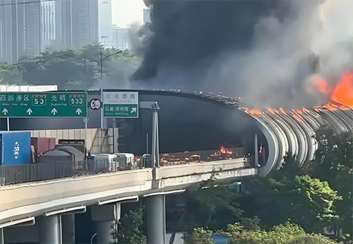 深圳南坪快速隧道隔音棚起火事故 深圳南坪快速隧道隔音棚起火事故